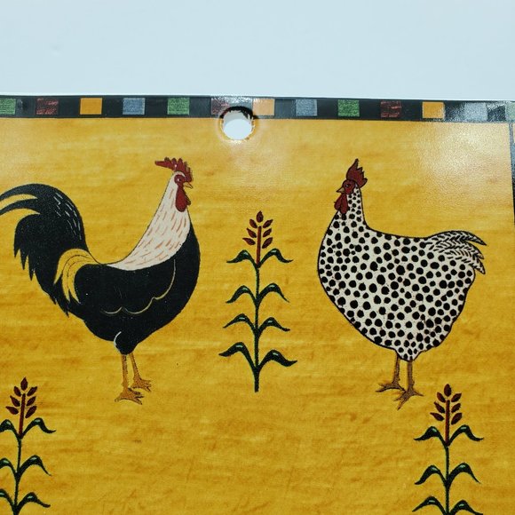 Sakura Warren Kimble Country Quartet Trivet Wall Decor Rooster Chicken Hen - Picture 3 of 7